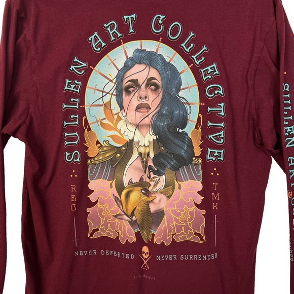 Sullen Other - Sullen Art Collective Premium Never Surrender Graphic Long Sleeve Hit Tee Size M